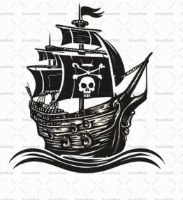 Antikes Piratenschiff